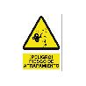 SEÑAL POLIESTIRENO 148X105MM. ¡PELIGRO! RIESGO DE ATRAPAMIENTO