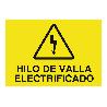 SEÑAL POLIESTIRENO 297X210MM. HILO DE VALLA ELECTRIFICADO