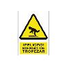 SEÑAL POLIESTIRENO 210X148MM. ¡PELIGRO! RIESGO DE TROPEZAR