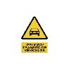SEÑAL POLIESTIRENO 420X297 MM. PELIGRO TRÁNSITO DE VEHÍCULOS