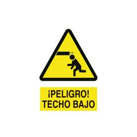 SEÑAL POLIESTIRENO 420X297 MM. CUIDADO TECHO BAJO