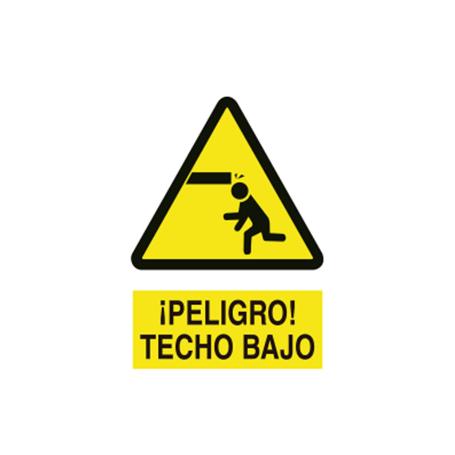 SEÑAL POLIESTIRENO 420X297 MM. CUIDADO TECHO BAJO