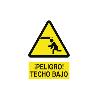 SEÑAL POLIESTIRENO 420X297 MM. CUIDADO TECHO BAJO