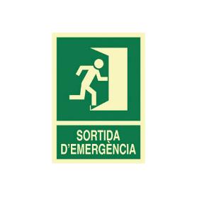 SEÑAL LUMINISCENTE 297X210MM. SORTIDA DEMERGÈNCIA