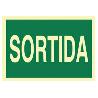 SEÑAL LUMINISCENTE 297X210MM. SORTIDA