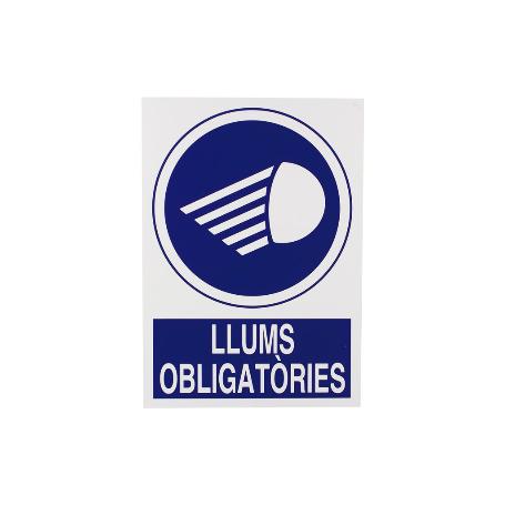 SEÑAL POLIESTIRENO 297X210 MM OBLIGATORI LLUMS