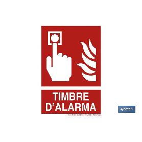 SEÑAL LUMINISCENTE 297X210MM. TIMBRE DALARMA