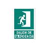 SEÑAL LUMINISCENTE 210X148MM. SALIDA DE EMERGENCIA TEXTO