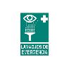 SEÑAL LUMINISCENTE 210X148MM. LAVAOJOS DE EMERGENCIA PICTOGRAMA + TEXTO
