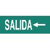 SEÑAL LUMINISCENTE 400X100MM. SEÑAL SALIDA IZQUIERDA