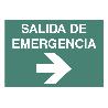 SEÑAL LUMINISCENTE 420X297MM. SALIDA DE EMERGENCIA TEXTO