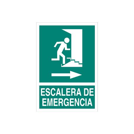 SEÑAL LUMINISCENTE 420X297MM. ESCALERA DE EMERGENCIA