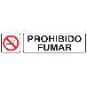 SEÑAL GLASSPACK ADHESIVA 250X62MM. PROHIBIDO FUMAR