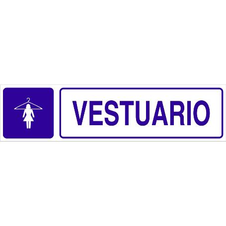 SEÑAL GLASSPACK ADHESIVA 175X45MM. VESTUARIO