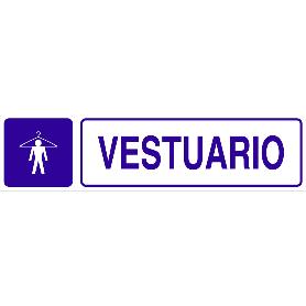 SEÑAL GLASSPACK ADHESIVA 175X45MM. VESTUARIO