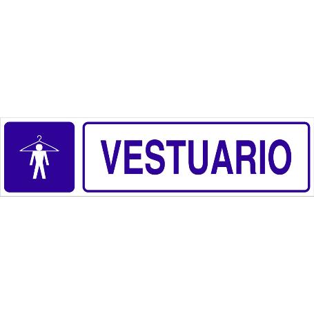 SEÑAL GLASSPACK ADHESIVA 175X45MM. VESTUARIO