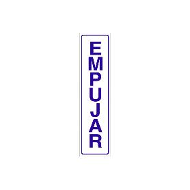 SEÑAL GLASSPACK ADHESIVA 250X62MM. EMPUJAR