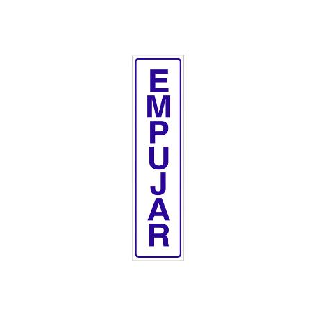 SEÑAL GLASSPACK ADHESIVA 250X62MM. EMPUJAR