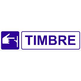 SEÑAL GLASSPACK ADHESIVA 175X45MM. TIMBRE