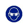 SEÑAL ADHESIVA 105X105MM. OBLIGATORIO USO DE GAFAS