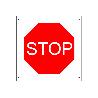 SEÑAL POLIPROPILENO CELULAR 600X600MM OB06 STOP
