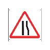 SEÑAL POLIPROPILENO CELULAR 600X600MM OB21 ESTRECHAMIENTO DERECHO VIA