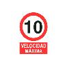 SEÑAL POLIESTIRENO 210X148MM. VELOCIDAD 10 KM
