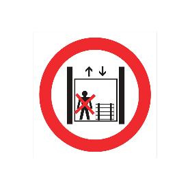 SEÑAL POLIESTIRENO 420X297MM. PROHIBIDO PERSONAS Y CARGAS
