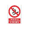 SEÑAL POLIESTIRENO 210X148MM. PROHIBIDO FUMAR PELIGRO DE INCENDIO