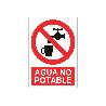 SEÑAL POLIESTIRENO 210X148MM. AGUA NO POTABLE