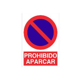 SEÑAL POLIESTIRENO 420X297 MM. PROHIBIDO APARCAR