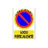 SEÑAL POLIESTIRENO 210X148MM. VADO PERMANENTE