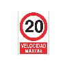 SEÑAL POLIESTIRENO 297X210MM. VELOCIDAD MÁXIMA