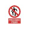 SEÑAL POLIESTIRENO 210X148MM. PROHIBIDO PISAR