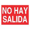 SEÑAL LUMINISCENTE 210X148MM. NO HAY SALIDA