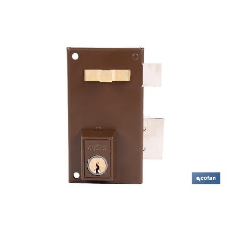 CERRADURA DE SOBREPONER DERECHA 70 MM ADAPTABLE AL MODELO 56A