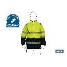PARKA DE ALTA VISIBILIDAD MODELO DENEB AMARILLO Y AZUL TALLA XL