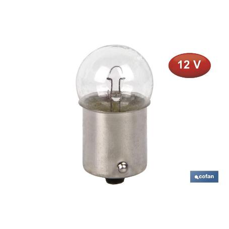 LÁMPARA COFAN PILOTO R5W (BA15S SCC) 12V   CAJA 10 UNID.