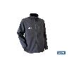 CHAQUETA SOFT SHELL NEGRA LISTER 340G/M TALLA XL