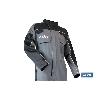 MONO DE TRABAJO BIRO 280GMS/M GRIS-NEGRO T-XXXL