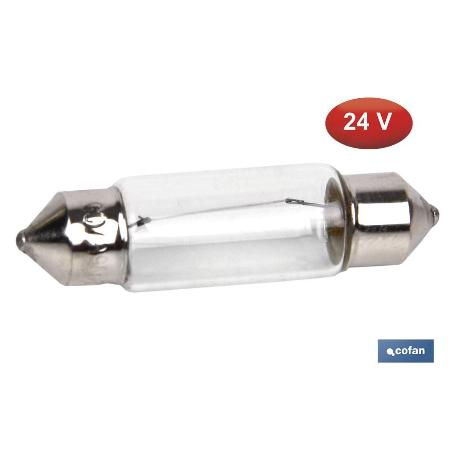 LÁMPARA COFAN PLAFONIER C5W (11X38) 24V   CAJA 10 UNID.