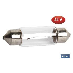 LÁMPARA PLAFONIER C10W (11X38MM) 24V   CAJA 10 UNID.
