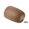 MACETA CON FILTRO DE DRENAJE A RAYAS COLOR MARRÓN WPC Ø 390X 463 MM 39,6 L VENTA UNITARIA