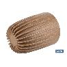 MACETA CON FILTRO DE DRENAJE A RAYAS COLOR MARRÓN WPC Ø 390X 463 MM 39,6 L VENTA UNITARIA