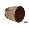 MACETA CON FILTRO DE DRENAJE A RAYAS COLOR MARRÓN WPC Ø 390X 463 MM 39,6 L VENTA UNITARIA