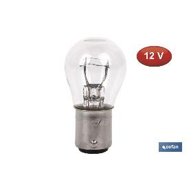 LÁMPARA COFAN 2 POLOS P21/5W (BAY15D) 12V   CAJA 10 UNID.
