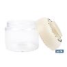 BOTE DE VIDRIO BOROSILICATO TAPA BEIGE GAMA LAUREL 400 ML