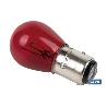 LÁMPARA COFAN 2 POLOS ROJA CENTRADA P21/5W (BAY15D) 12V   CAJA 10 UNID.