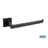 TOALLERO NEGRO MATE DISEÑO CUADRADO GAMA FAIAL ACERO 27 X 8 X 5.5 CM