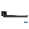 TOALLERO NEGRO MATE DISEÑO CUADRADO GAMA FAIAL ACERO 27 X 8 X 5.5 CM